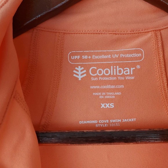 Coolibar Diamond Cove Swim Jacket UPF 50 Peplum Performance Womens XXS - Picture 3 of 10